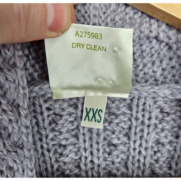 KILRONAN Knitwear Merino Wool Sweater Vest Ireland Cable Knit XXS Oversized - Picture 6 of 6